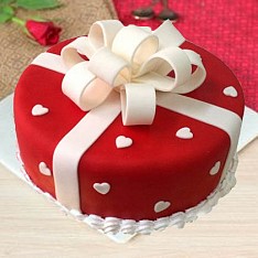 HBD009 - Round Gift Box Cake