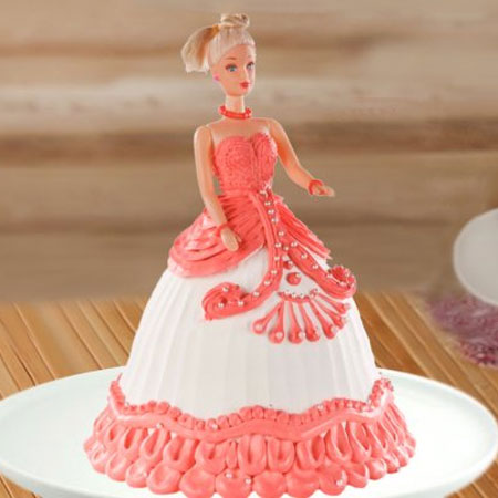 DOL007 -  Gorgeous Barbie Doll Cake