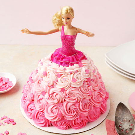 DOL008 -  Naughty Barbie Doll Cake