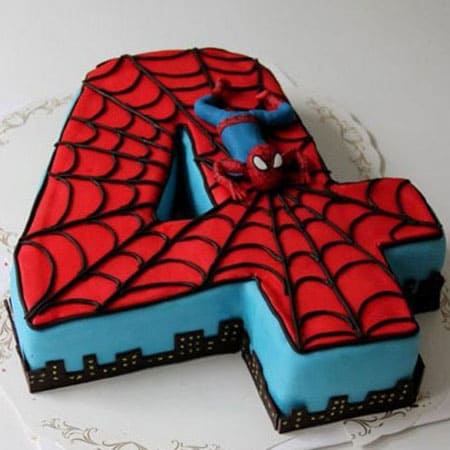 SPD004 - Courageous Spiderman Cake