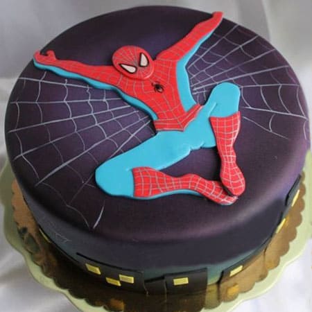 SPD013 -  Spiderman Chocolate Cake