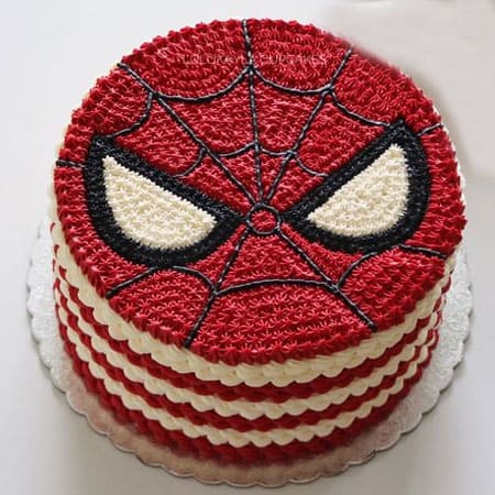 SPD014 - Spiderman Cream Cake