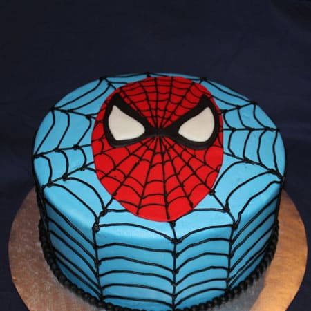 SPD015 -  Spiderman Fondant Cake