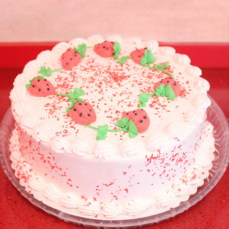 STR008 - Strawberries on Top Cake