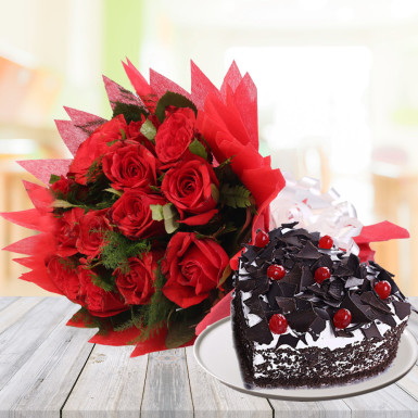 CCF006 - Love and Wishes with Cake and Flower