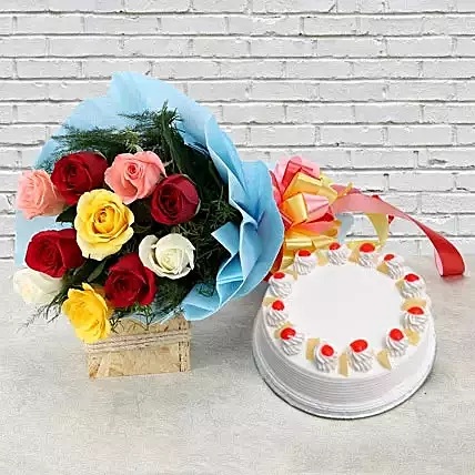 CCF009 - Pineapple Cake with Roses