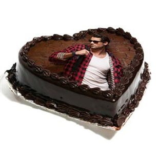 PHT008 - Photo Design Heart Shape Cake