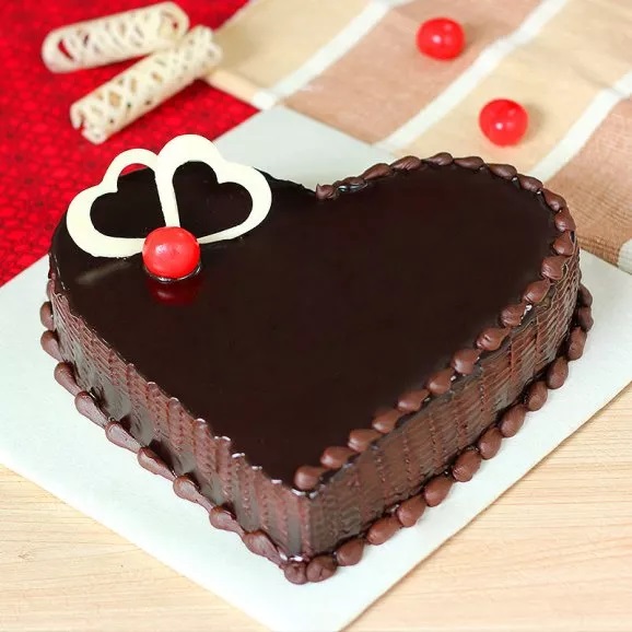 VAL080 - Valentine day Heart Cake