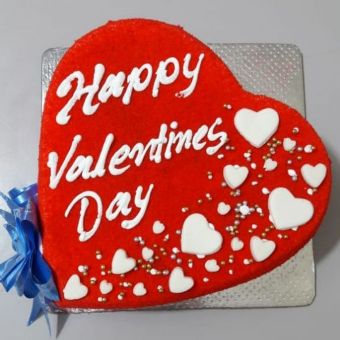 VAL087 - Valentine day Heart Cake