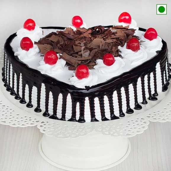 BLF012 - Heart Shaped Blackforest Cake