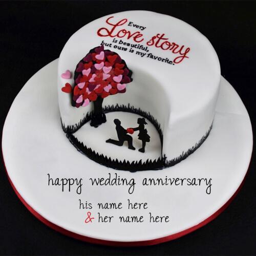 AVN010 - Happy Anniversary Cake